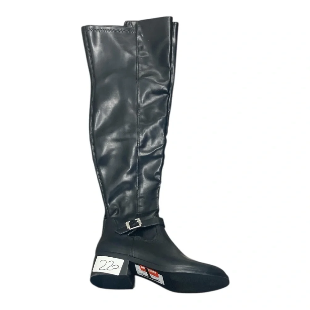 DV by Dolce Vita Shiny Black Boots knee high size 7.5